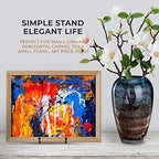 4 Pack 4.5 Inch Plate Stands for Display - Plate Holder Display Stand + Metal Frame Holder Stand for Picture, alternate view