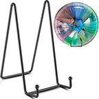 4 Pack 8 Inch Large Plate Stands for Display - Holder Stand + Metal Frame for Picture, Book, Decorative Platter