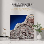4 Pack 8 Inch Large Plate Stands for Display - Metal Square Wire Plate Holder Display Stand + Picture Stand for, alternate