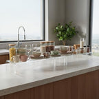 4 Pack Acrylic Risers Display Stands, Acrylic Shelf Riser Display Risers, Spice Rack for Dishes, Spices, Soda, alternate view