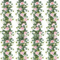 4 Pack Artificial Eucalyptus Flower Garland with Pink Roses