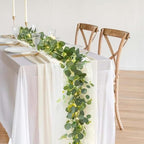 4 Pack Artificial Eucalyptus Garland with Lights, 6FT Artificial Greenery Summer Garlands, Battery Operated Twig, alternate