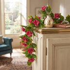 4 Pack Artificial Flower Garland, 5.6 FT Camellia Vine for Wedding Arch, alternate view 5