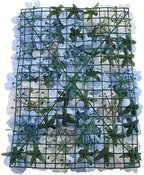 4 Pack Artificial Flower Wall Panels 24" x 16" Blue & White Faux Hydrangea and Rose Artificial Flower Backdrop, alternate