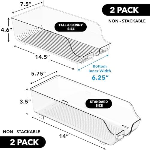 4-Pack Assorted Can Organizer for Refrigerator/Pantry, alternate view 2