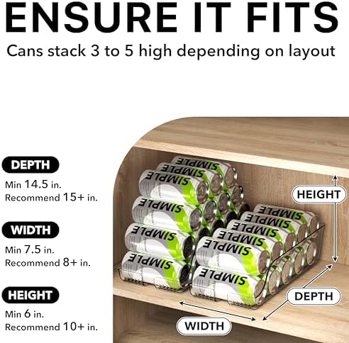4-Pack Assorted Can Organizer for Refrigerator/Pantry, alternate view 5