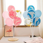 4 Pack Balloon Stand Kit For Table, Balloon Sticks with Bases in Clear, alternate view 5
