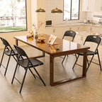 4-Pack Black Plastic Folding Chairs, Portable Seat with Sturdy Steel Frame for Indoor & Outdoor Use, Perfect for, alternate