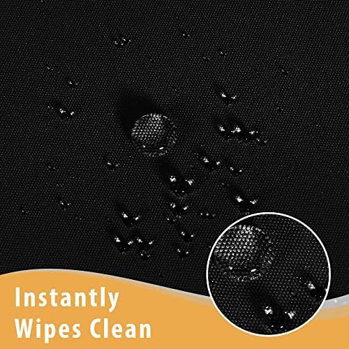 4 Pack Black Tablecloth Fitted Table Clothes for 4 Foot Rectangle Tables - Water Resistant Washable Fabric, alternate view 4