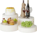 4 Pack Buffet Risers, Dessert Display Stands Foldable Food Stands for Display Party Risers for Buffet Table with
