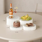 4 Pack Buffet Risers, Food Risers for Buffet Table, Reusable Foldable Display Risers for Party Catering Dessert, alternate