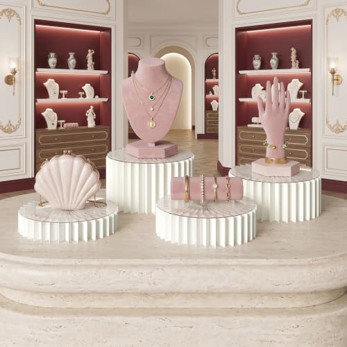 4 Pack Buffet Risers, Food Risers for Buffet Table, Reusable Foldable Display Risers for Party Catering Dessert, alternate