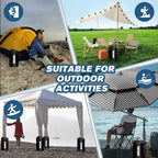 4 Pack Canopy Water Weight Bag, 220 LBS Water Tent Weights Set of 4 Leg Weights for Gazebo, Pop Up Canopy, alternate view 4