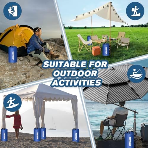 4 Pack Canopy Water Weight Bag, 220 LBS Water Tent Weights Set of 4 Leg Weights for Gazebo, Pop Up Canopy, alternate view 6