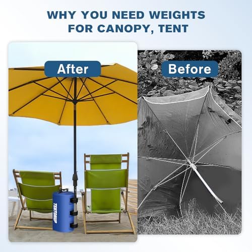 4 Pack Canopy Water Weight Bag, 88 LBS Water Tent Weights Set of 4 Leg Weights for Gazebo, Pop Up Canopy, alternate view 5