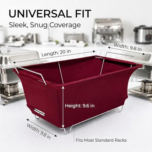 4-Pack Chafer Wind Guard | Chafer Stand Cover for Chaffing Buffet Decorative Food Warmer, Flame Retardant, alternate view 3