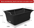 4-PACK Chafer Wind Guard, Chafing Dish Wind Guard, Chaffing Buffet Decorative Food Warmer, Flame Retardant, alternate view 2