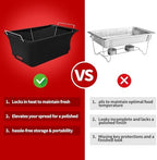 4-PACK Chafer Wind Guard, Chafing Dish Wind Guard, Chaffing Buffet Decorative Food Warmer, Flame Retardant, alternate view 4