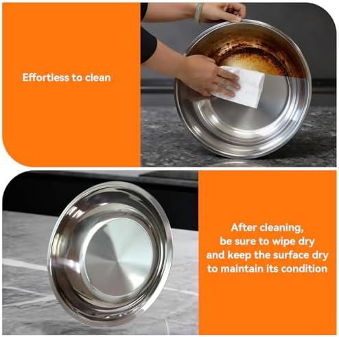 4-Pack Chafing Dishes for Buffet,6QT 304 Stainless Steel Round Chafing Dish Buffet Set - Complete Food Warmers, alternate