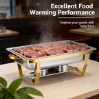 4 Pack Chafing Dishes for Buffet 8QT Chafing Dish Buffet Set, alternate view 3