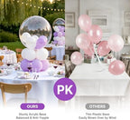 4 Pack Clear Acrylic Tabletop Balloon Stand Kit in 4 Pack 15.75 inch in Clear, alternate view 4