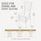 4 Pack Clear Dining Chairs, Modern Polycarbonate Side Chair for Banquet wed, alternate view 2
