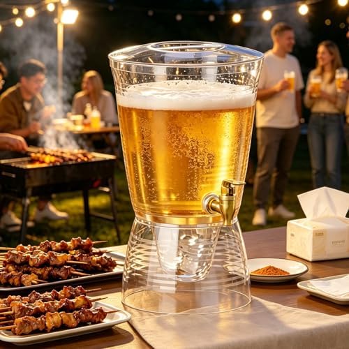 4 Pack Drink Dispenser for Parties 1.6 Gallon, Large 6L Plastic Water Dispenser, Juice Beverage Dispensers for, alternate