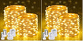 4 Pack Fairy Lights Battery Operated with Remote, Warm White in Warm White