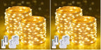 4 Pack Fairy Lights Battery Operated with Remote, Warm White in Warm White