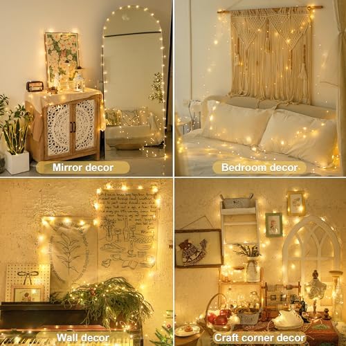4 Pack Fairy Lights Battery Operated with Remote, Warm White in Warm White, alternate view 4