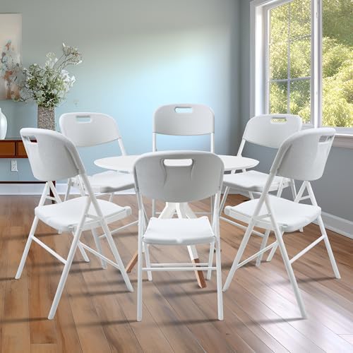 4 Pack Folding Chair, 600 lb Weight Capacity, Indoor/Outdoor Heavy Duty Foldable Chairs for Restaurants, alternate view 6