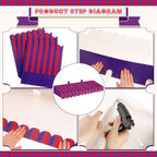 4 Pack Halloween Awning Decoration for Circus, Purple and Red, alternate view 3
