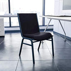 4 Pack HERCULES Series Heavy Duty Black Dot Fabric Stack Chair, alternate view 2