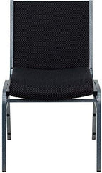 4 Pack HERCULES Series Heavy Duty Black Dot Fabric Stack Chair, alternate view 4