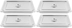 4 Pack Hotel Pan 2.5-Inch Deep Steam Table Pan with Lid 21.26" L x 12.6" W Hotel Pans Stainless Steel Pans, alternate view 2