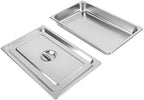 4 Pack Hotel Pan 2.5-Inch Deep Steam Table Pan with Lid 21.26" L x 12.6" W Hotel Pans Stainless Steel Pans, alternate view 5