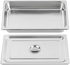 4 Pack Hotel Pan 2.5-Inch Deep Steam Table Pan with Lid 21.26" L x 12.6" W Hotel Pans Stainless Steel Pans, alternate view 6