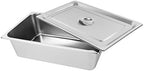 4 Pack Hotel Pan 5.9-Inch Deep Steam Table Pan with Lid 21.26" L x 12.6" W Hotel Pans Stainless Steel Pans, alternate view 6