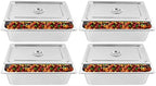 4 Pack Hotel Pan 5.9-Inch Deep Steam Table Pan with Lid 21.26" L x 12.6" W Hotel Pans Stainless Steel Pans, alternate view 7