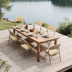 4 Pack Khaki Padded Folding Chairs with Metal Frame, alternate view 2