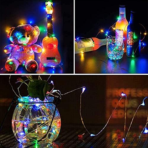4 Pack LED Fairy Lights Battery Operated 20FT 60 LEDs Silver Wire String Lights Twinkle Lights Starry Fairy, alternate view 6