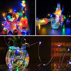 4 Pack LED Fairy Lights Battery Operated 20FT 60 LEDs Silver Wire String Lights Twinkle Lights Starry Fairy, alternate view 6