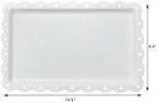 4 Pack Plastic Serving Tray for Party, 14.5 x 9.4 Inch Heavy Duty Platters for Party Buffet Wedding in 14.5 x, alternate view
