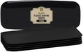 4 Pack Plastic Serving Trays for Party - Black Serving Tray 17 by 6.5 in - Heavy Duty Dessert Trays for Food