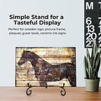 4 Pack Plate Stands for Display - 10 Inch Plate Holder Display Stand + Metal Easel Stand for Picture Frame, alternate view 5