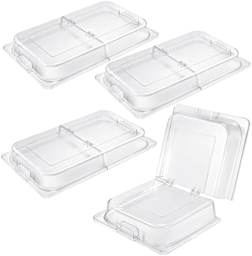 4 Pack Polycarbonate Hinged Dome Cover with Handle