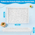 4-Pack Premium Acrylic Serving Trays - 15x11 Extra Thick Reusable Platters - Shatterproof Ice-Pattern Food Trays, alternate