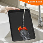 4-Pack Serving Tray Set, Reusable Plastic Serving Platter for Party Supplies, Entertaining, Grilling, alternate view 5