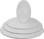 4 Pack Silver Cake Boards Round Cake Circles 6, 8, 10, 12 Inch in Silver, alternate view 4