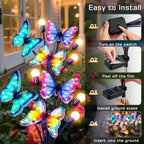 4 Pack Solar Butterfly Outdoor Lights Waterproof for Garden, alternate view 5